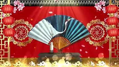 中国风传统相声戏曲背景AE模板视频的预览图
